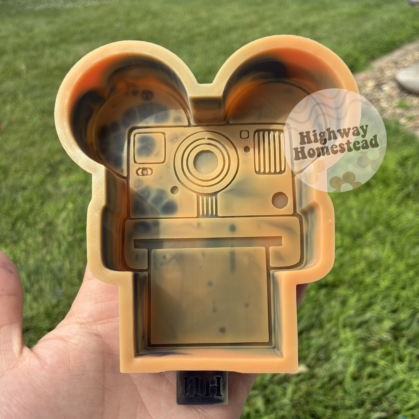 Ears Polaroid Camera Cardstock Freshie Mold - HH Exclusive