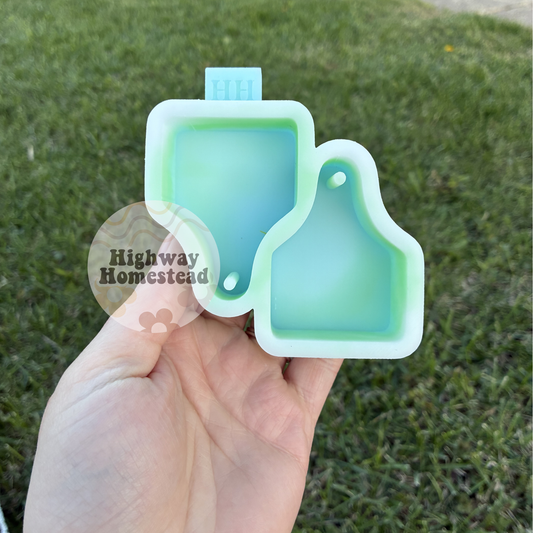 Cow Tag Vent Clips Freshie Mold