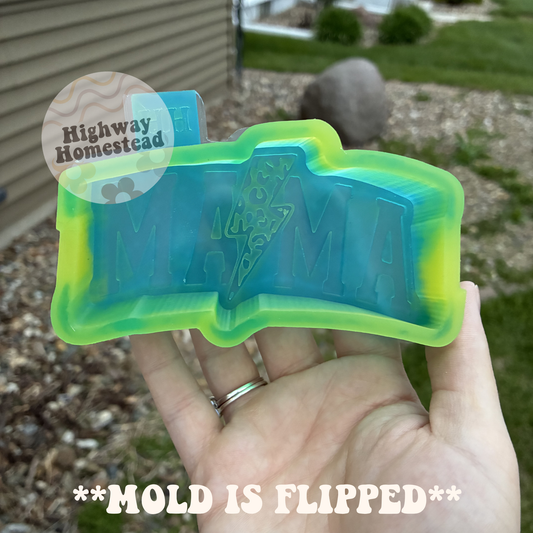 Mama Cheetah Lightning Bolt Freshie Mold