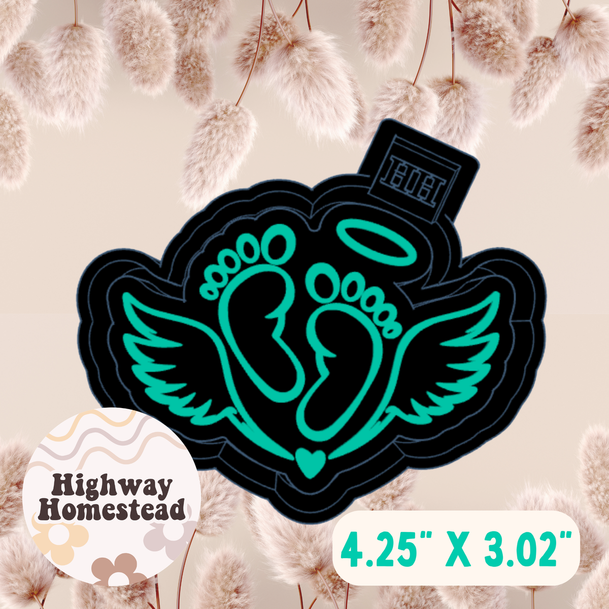 Baby Feet Angel Freshie Mold
