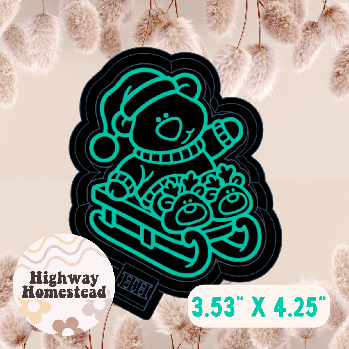Bear Sleigh Freshie Mold