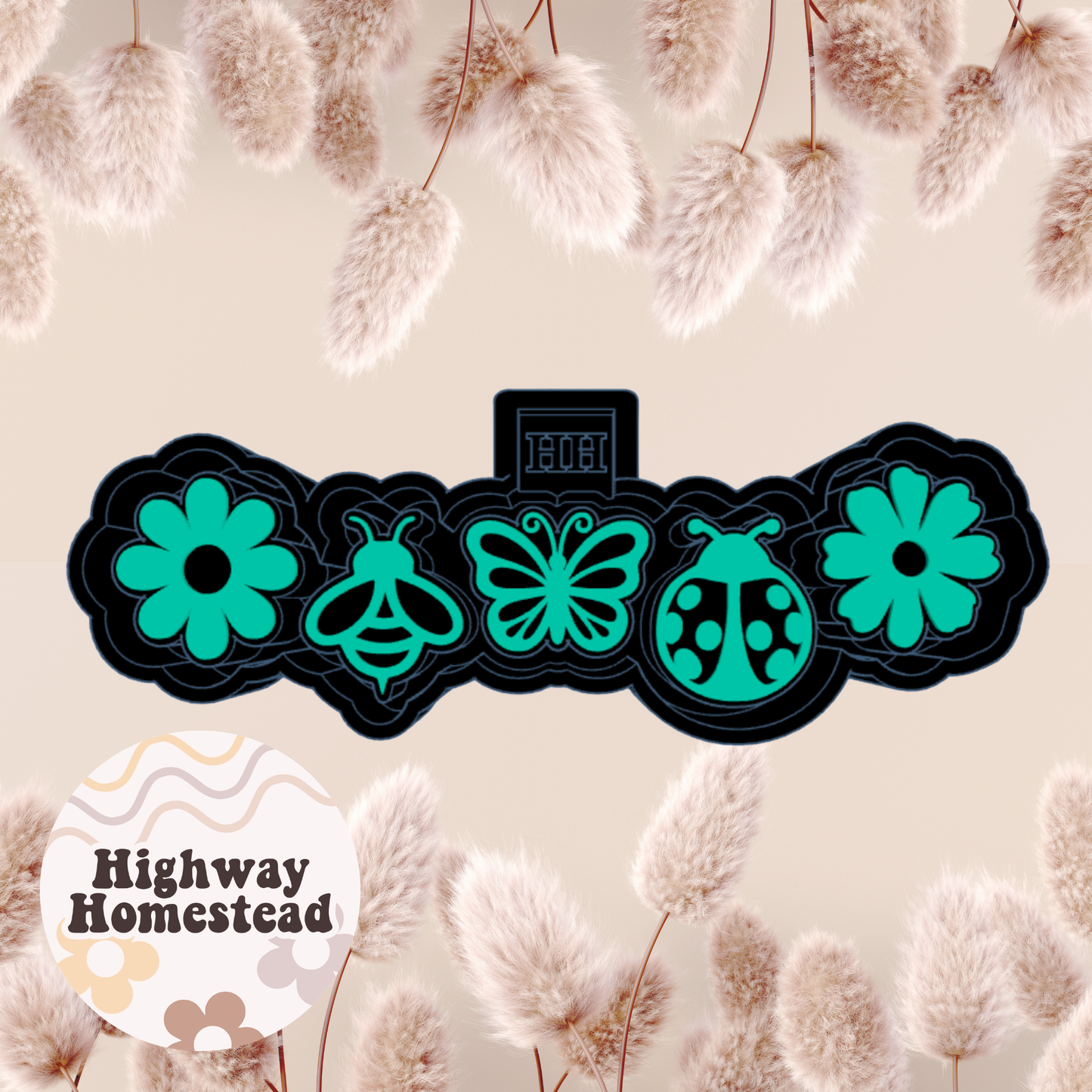 Bugs & Flowers Charm Freshie Mold