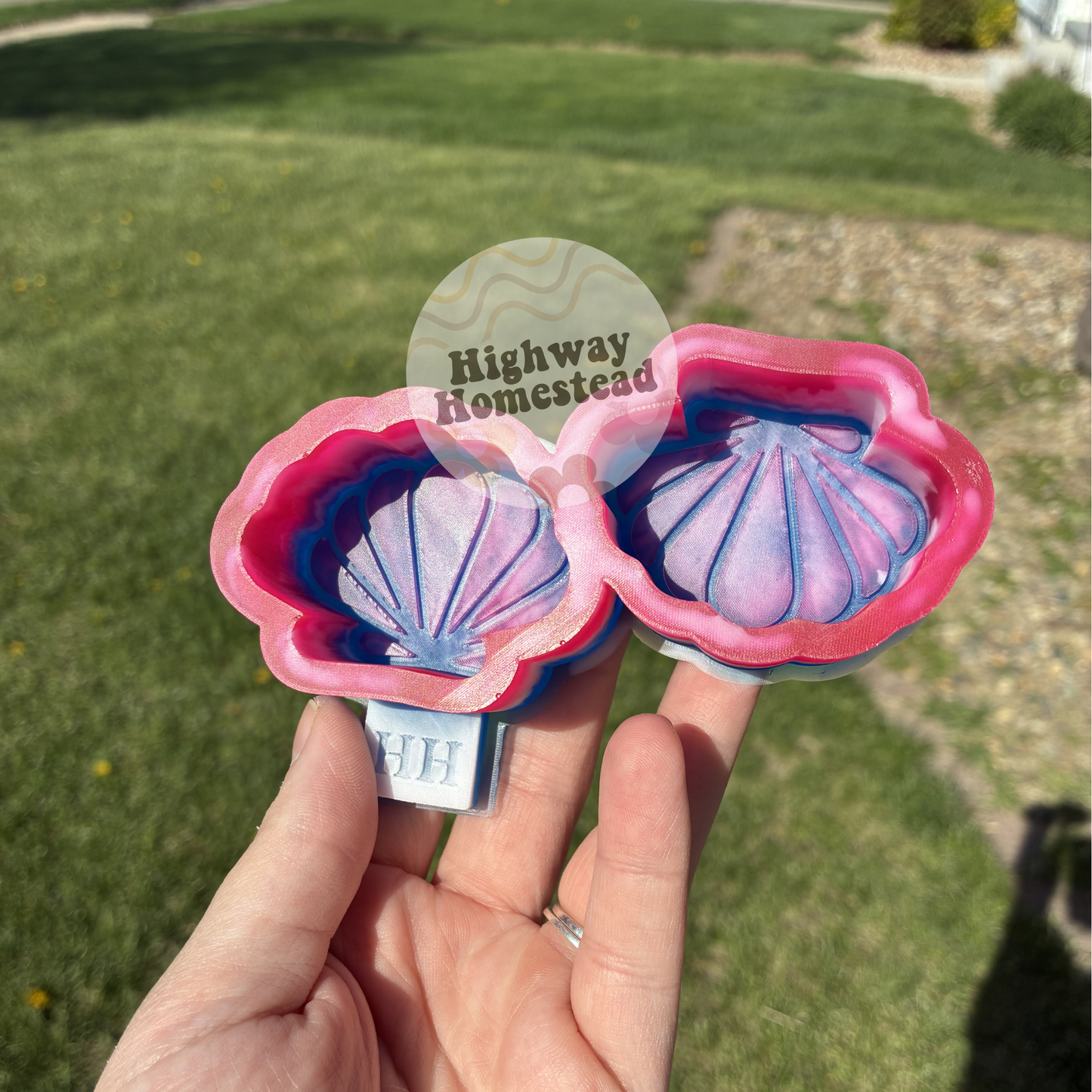 Sea Shell Vent Clips Freshie Mold