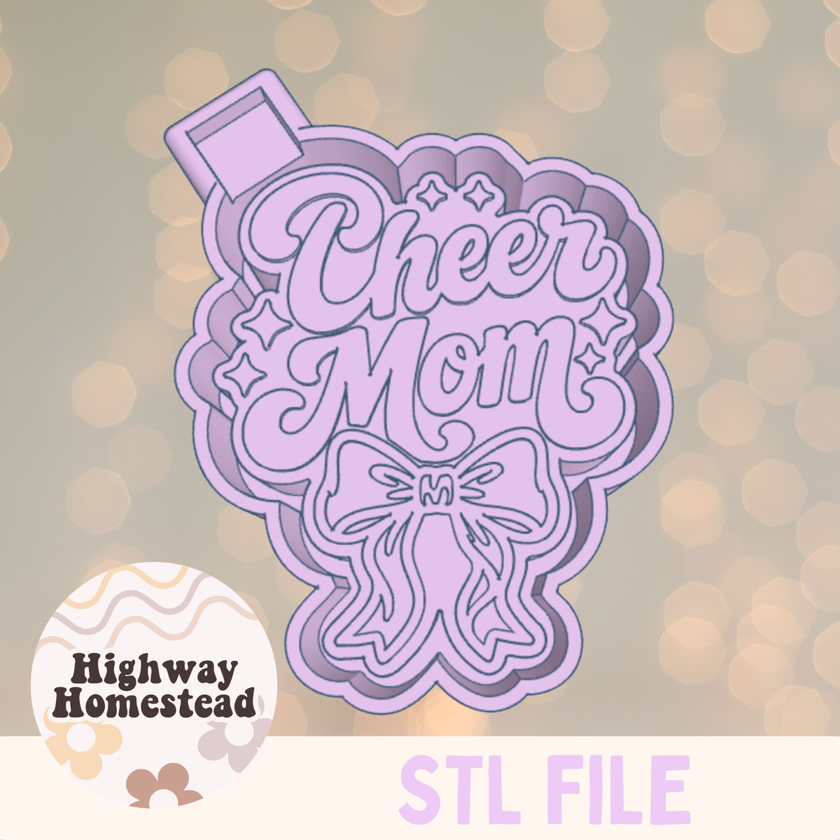 Cheer Mom Freshie Mold STL File