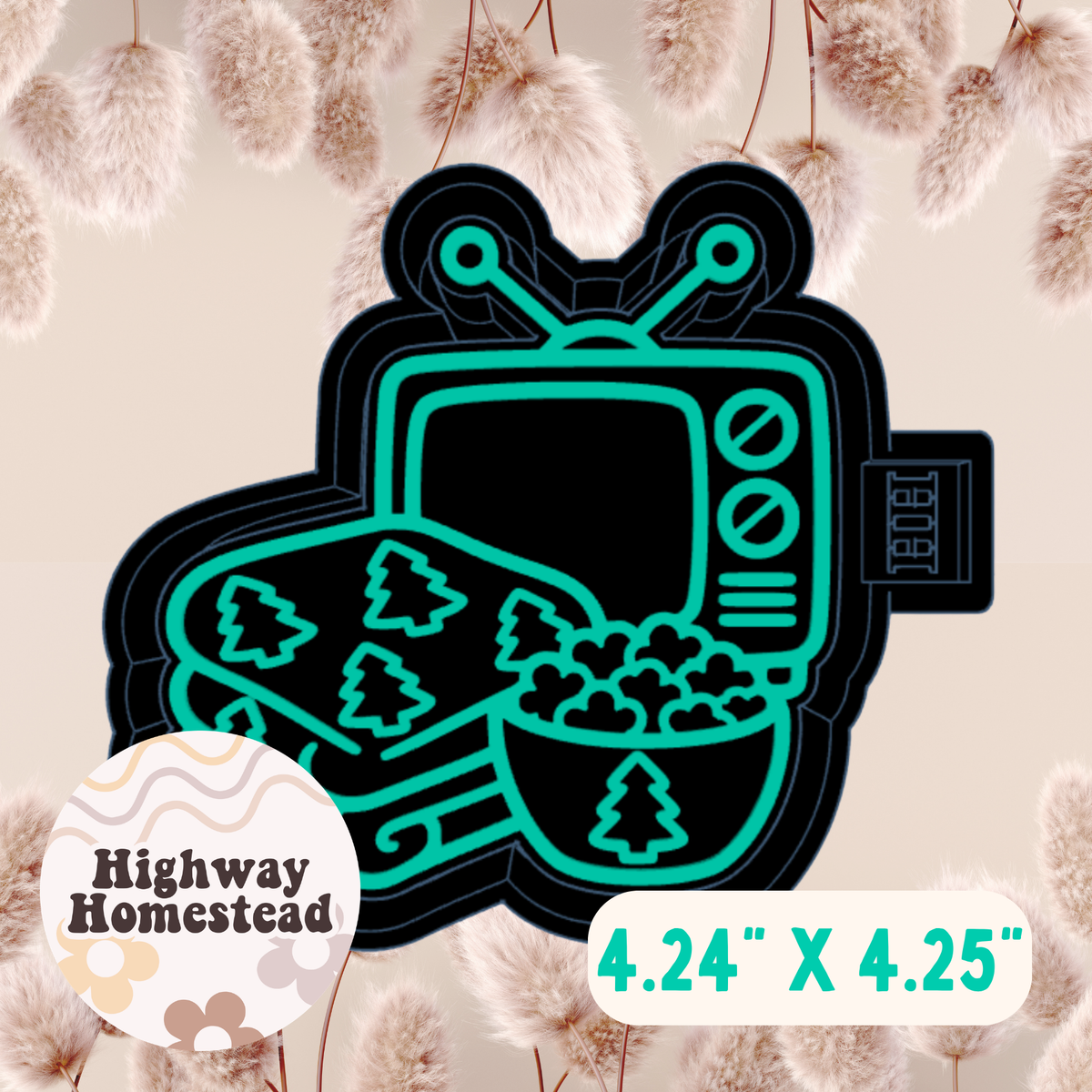 Christmas Movie Night Freshie Mold