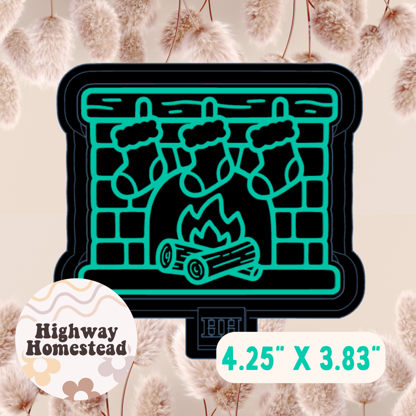 Cozy Fireplace Freshie Mold