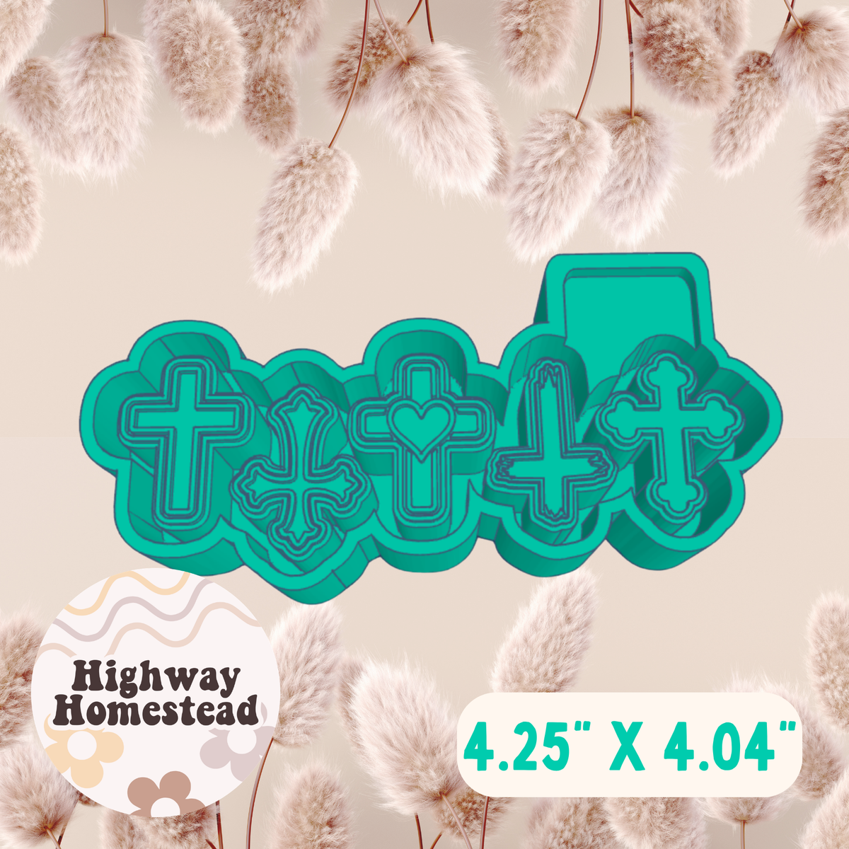 Cross Charms Freshie Mold