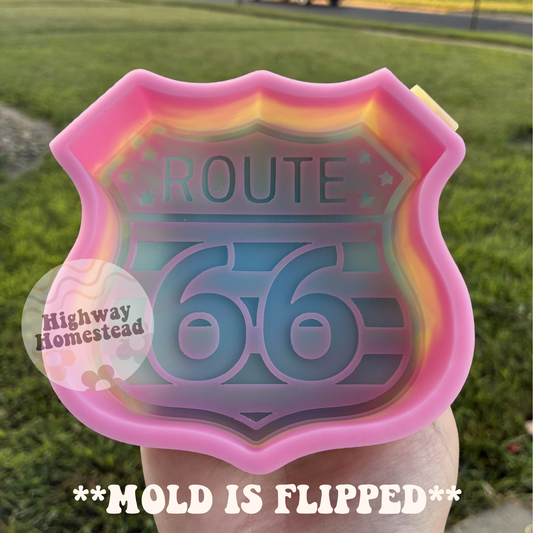Route 66 Flag Freshie Mold