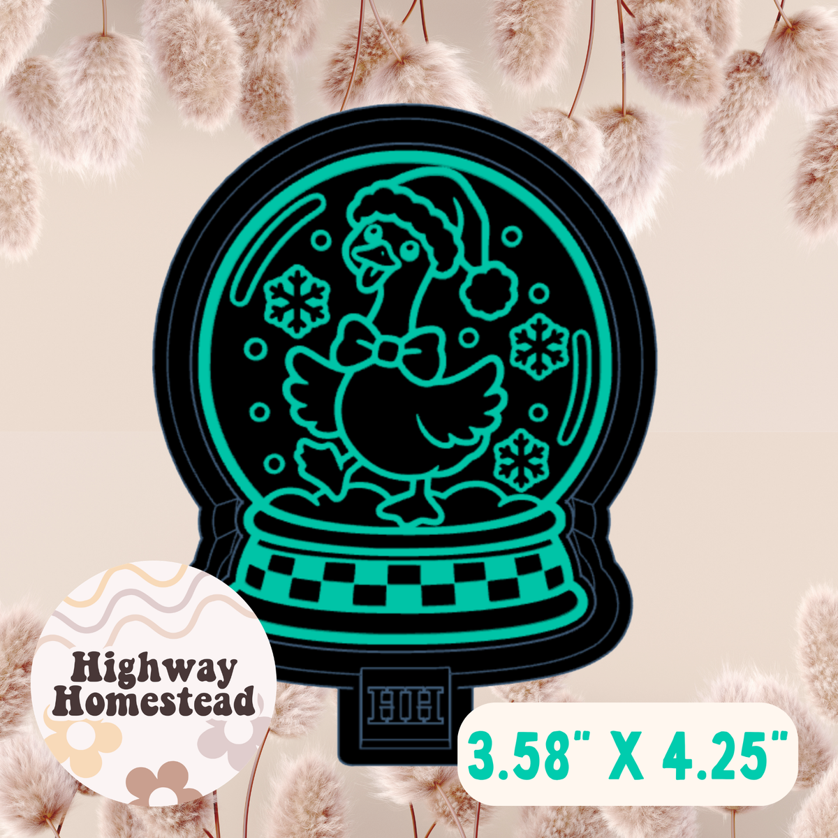 Goose Snowglobe Freshie Mold