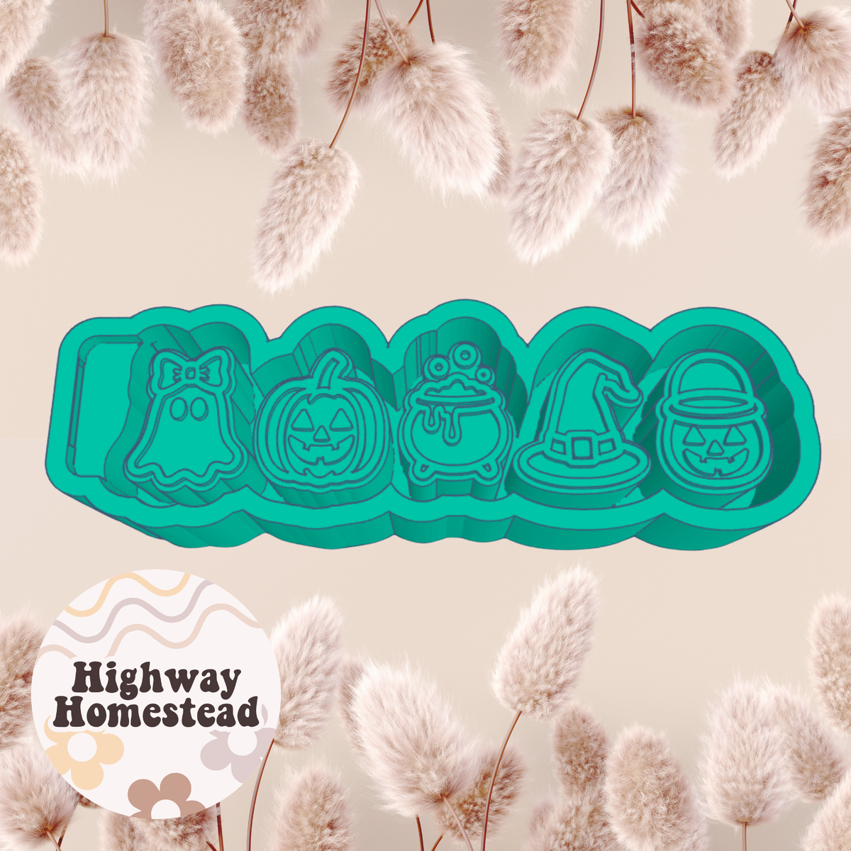 Halloween 2 Charms Freshie Mold