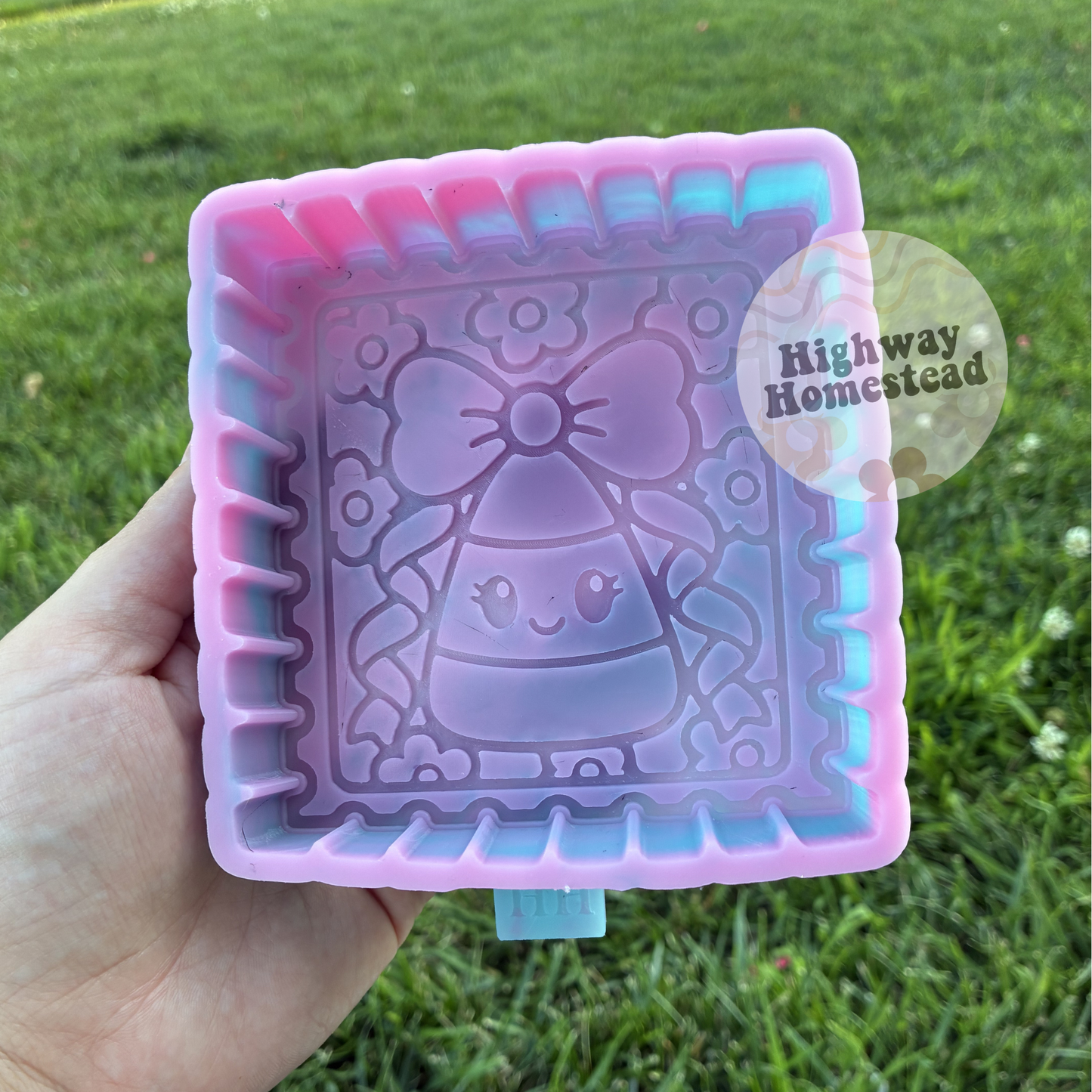 Candy Corn Coquette Stamp Freshie Mold