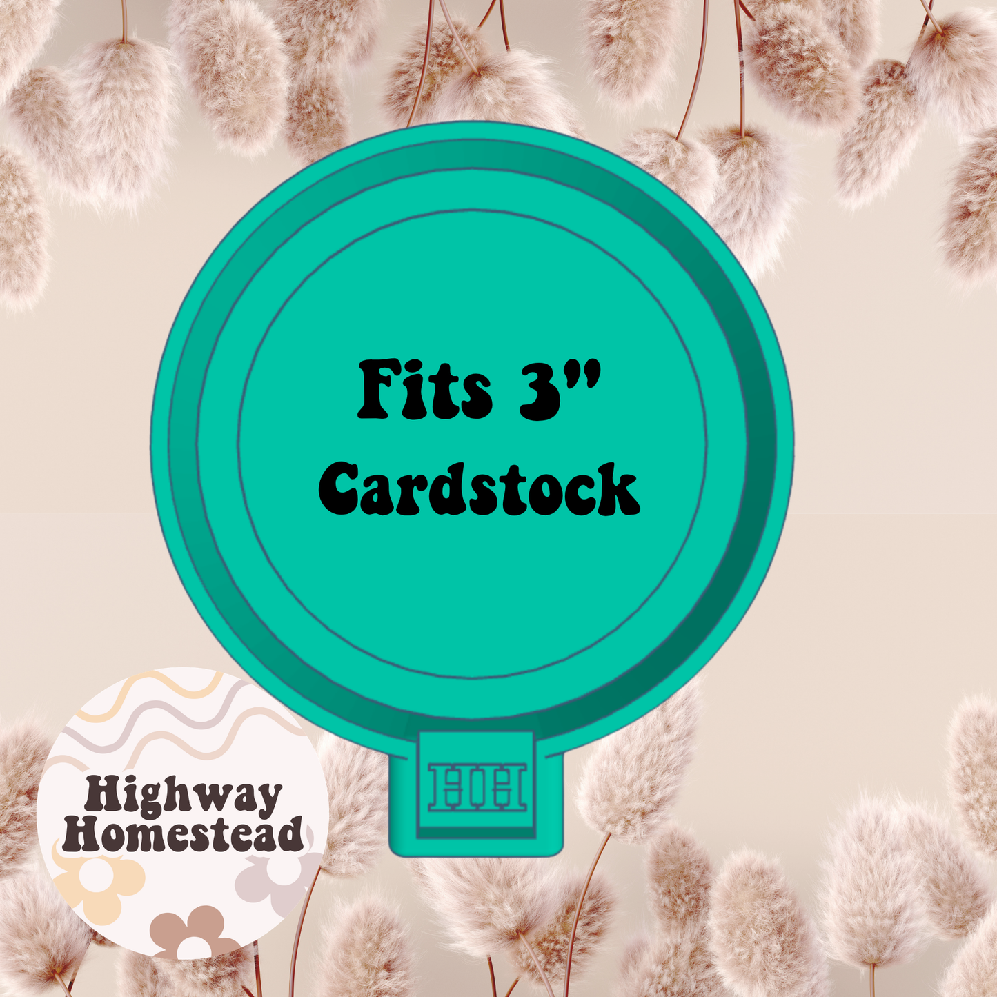 3" Cardstock Round Freshie Mold