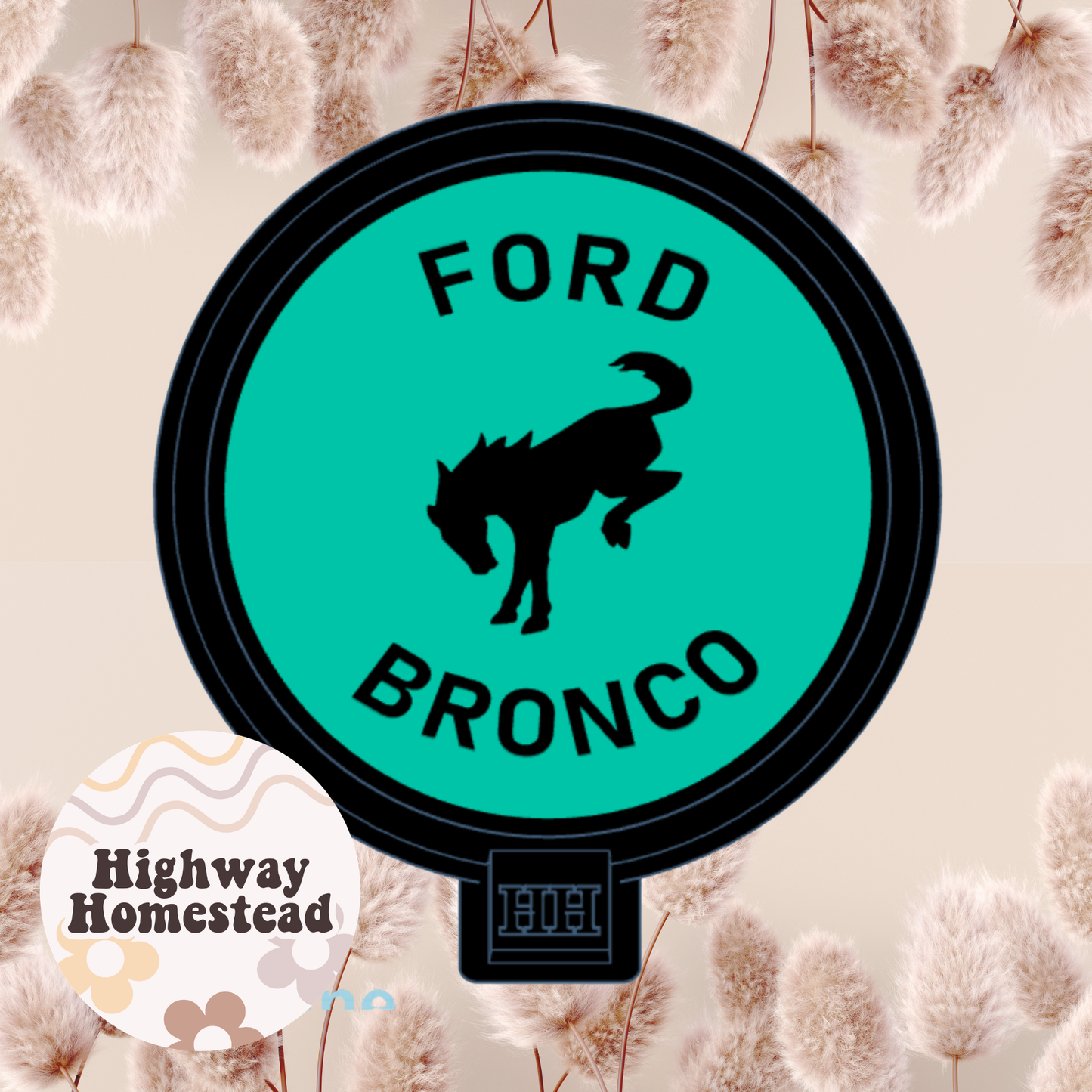 Bronco Round Freshie Mold