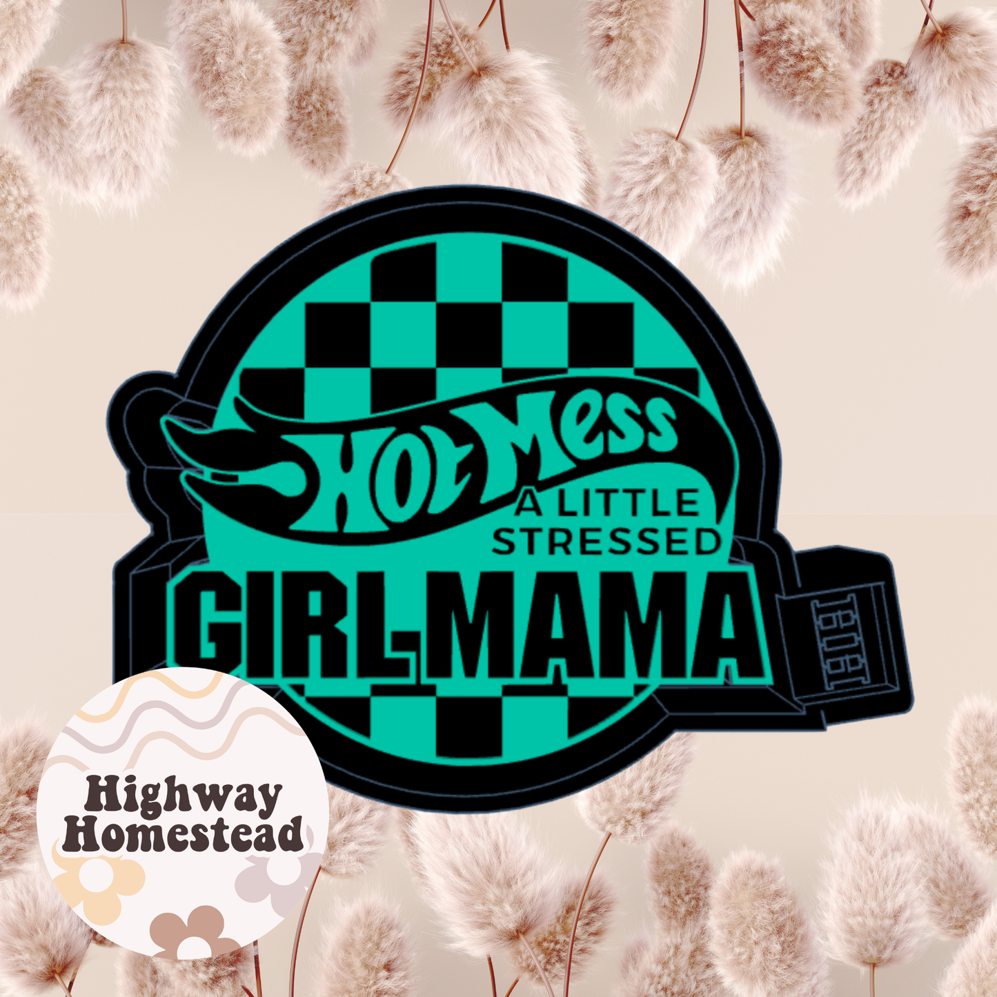 Hot Mess Girl Mama Freshie Mold