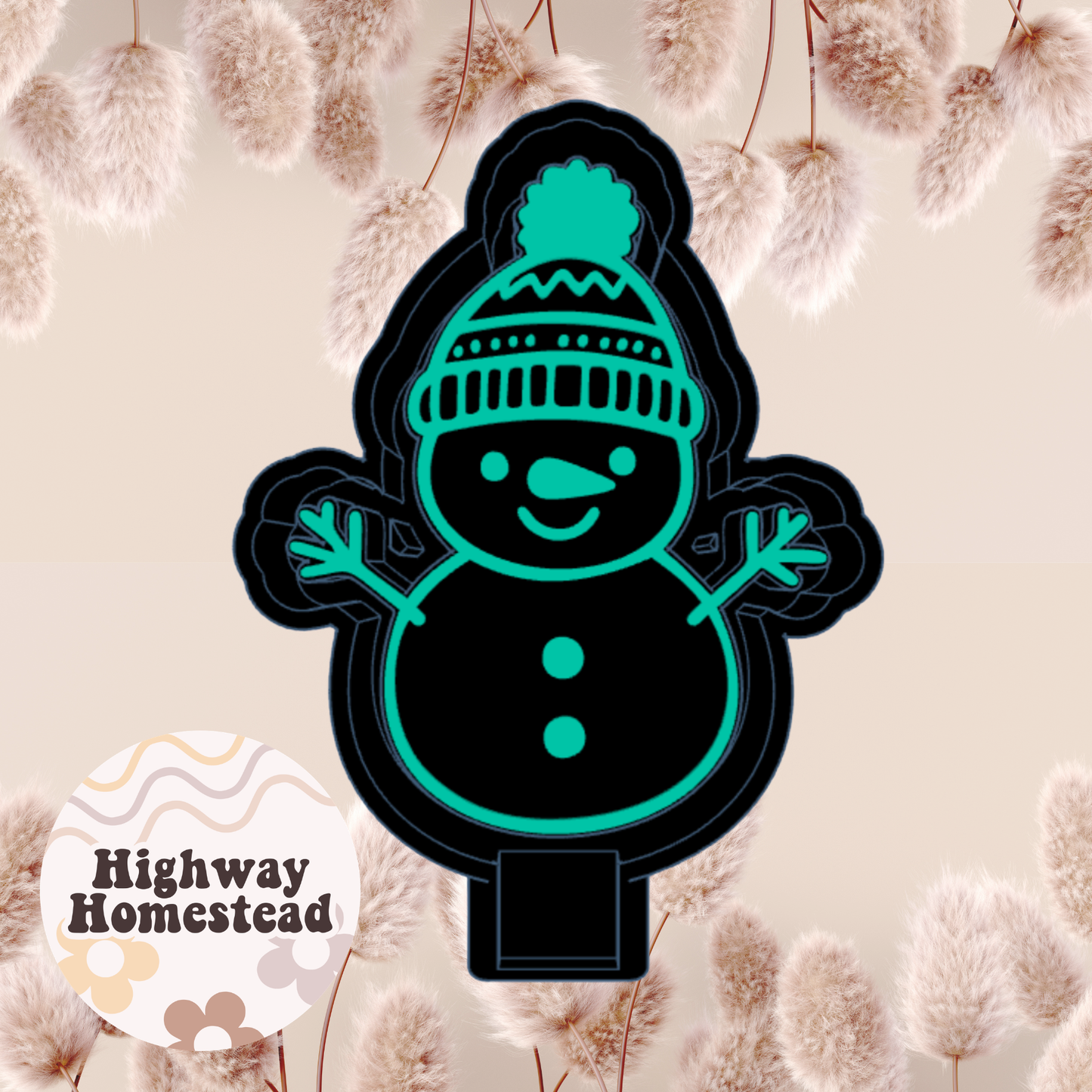 Snowman Freshie Mold