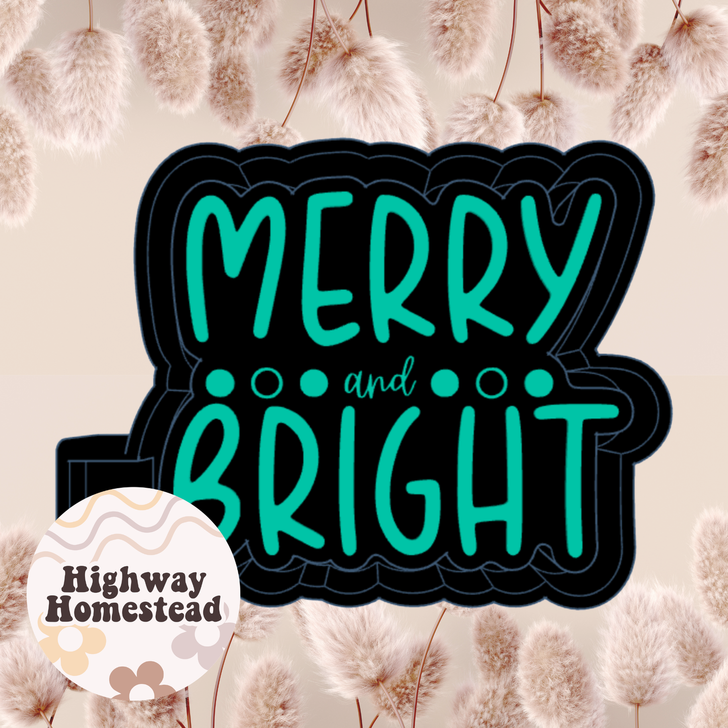 Merry and Bright Freshie Mold