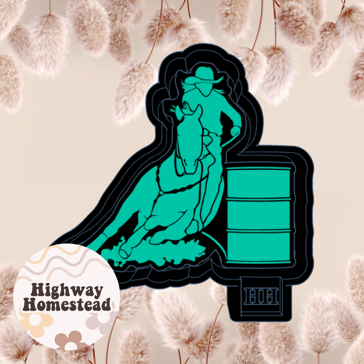 Barrel Racer Freshie Mold