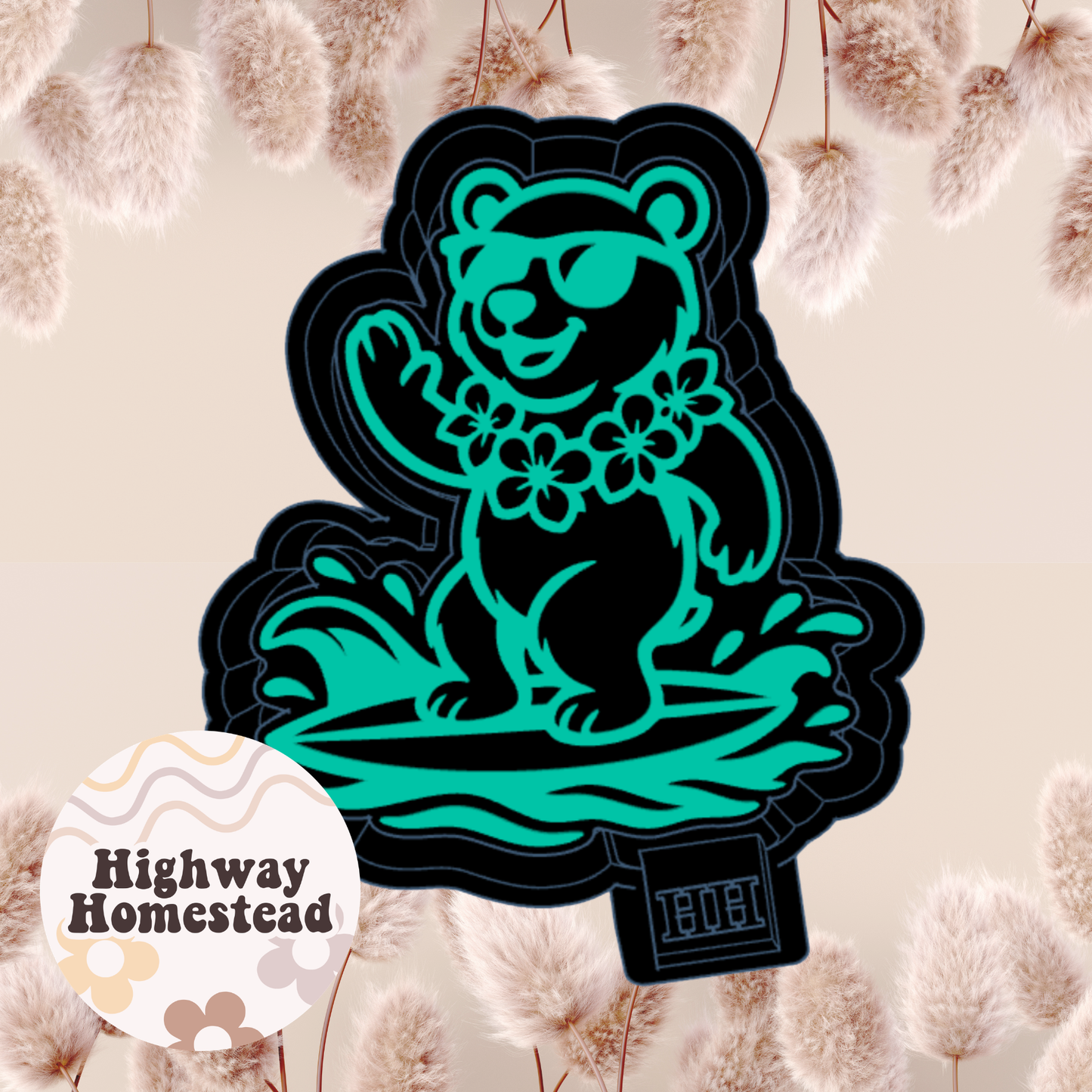 Bear Surfing Mold