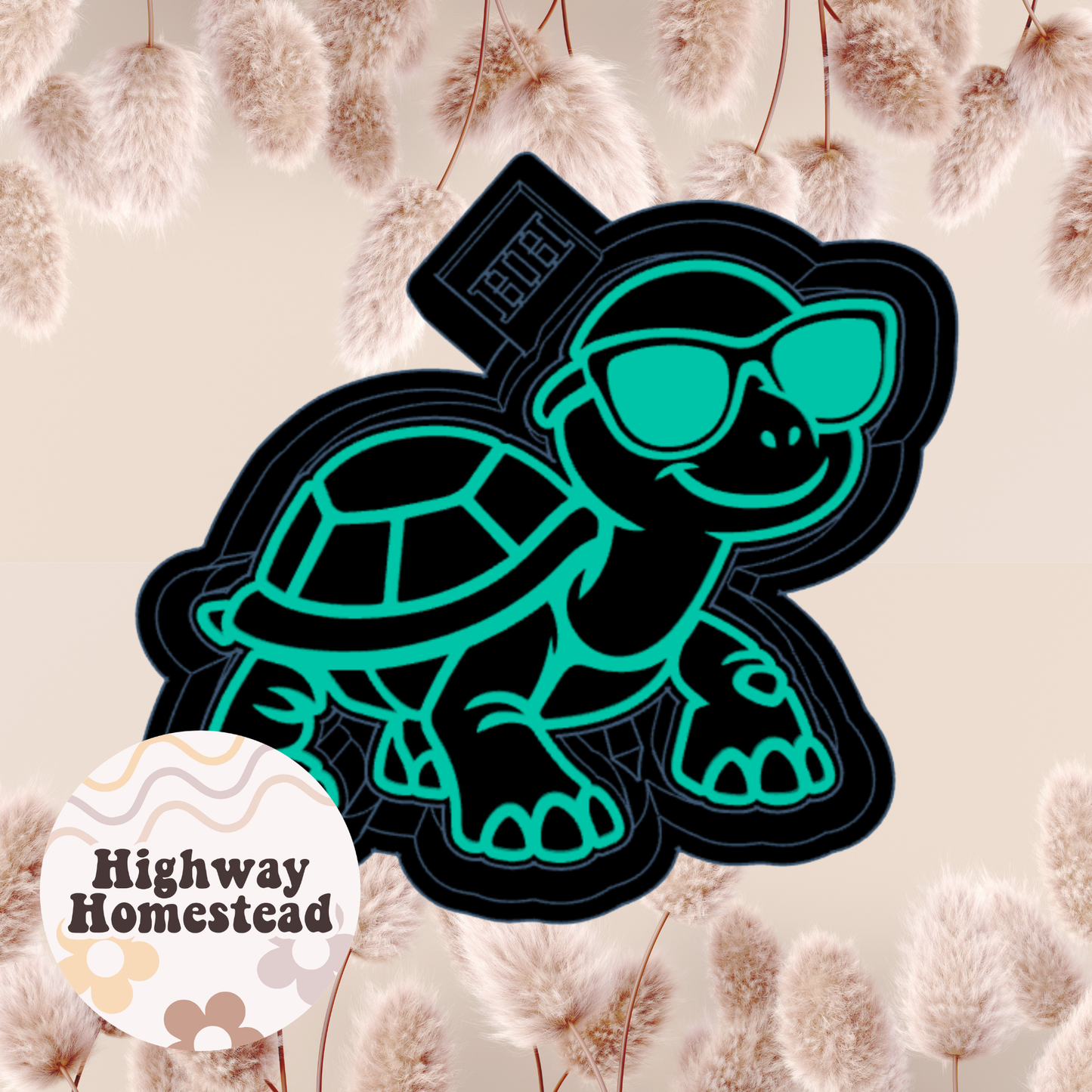 Turtle with Glasses Mold