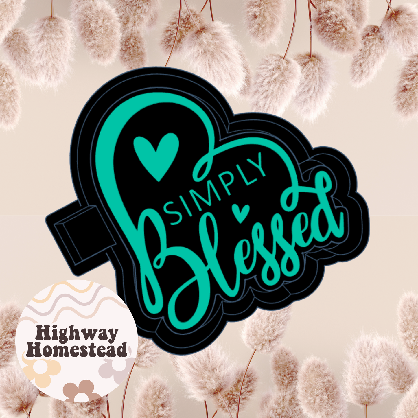 Simply Blessed Heart Freshie Mold