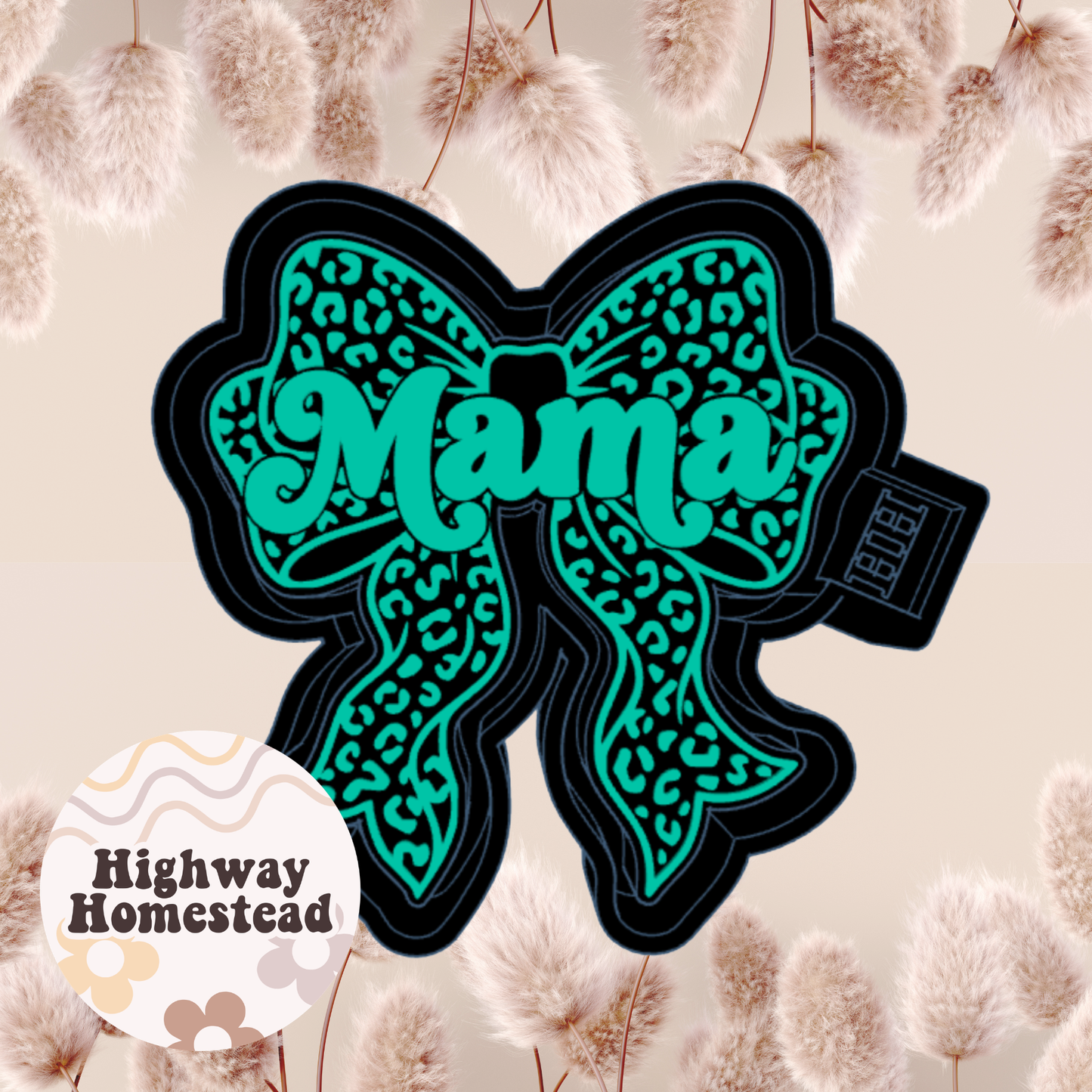 Mama with Cheetah Bow Freshie Mold