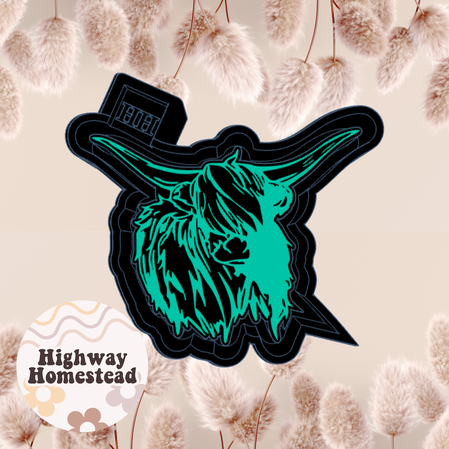 Highland Cow Freshie Mold