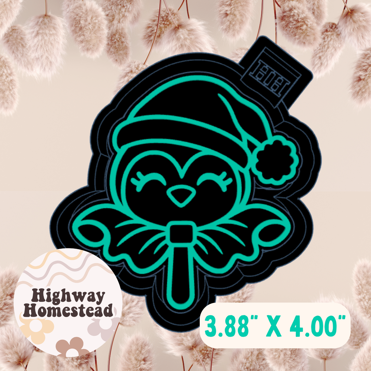 Penguin Lollipop Freshie Mold