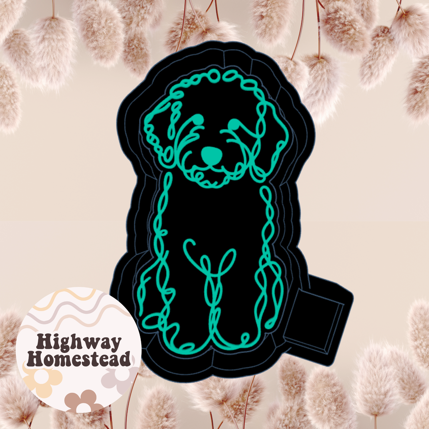Goldendoodle Lines Freshie Mold