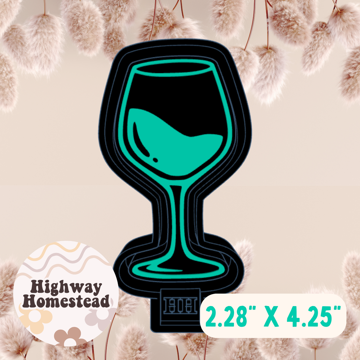 Wine Glass Freshie Mold