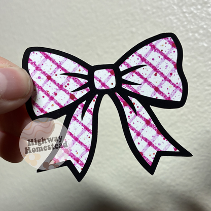 Mama Bow Checkered - Cardstock