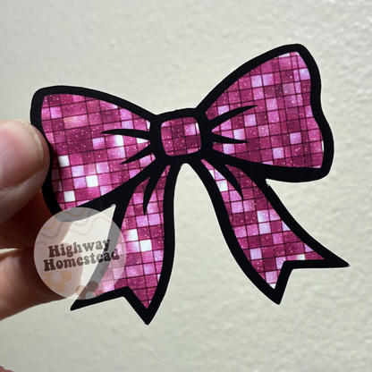 Mama Bow Checkered - Cardstock