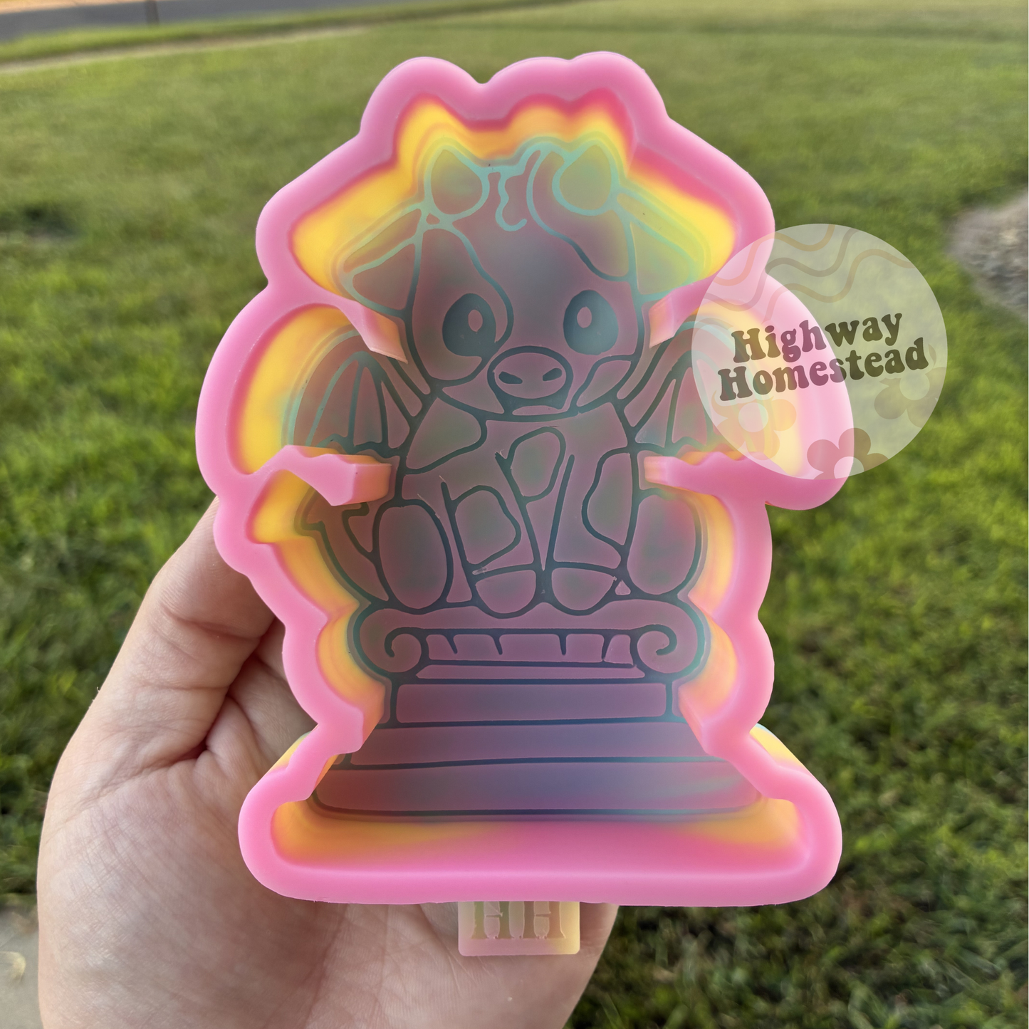 Gargoyle Cow Freshie Mold