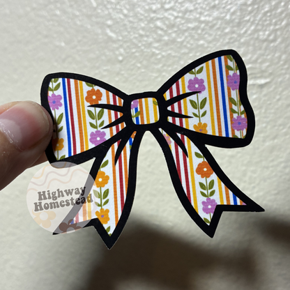 Mama Bow Checkered - Cardstock