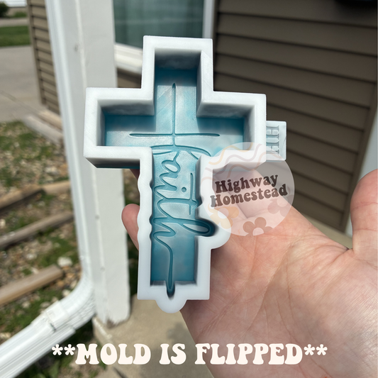 Faith Cross Freshie Mold