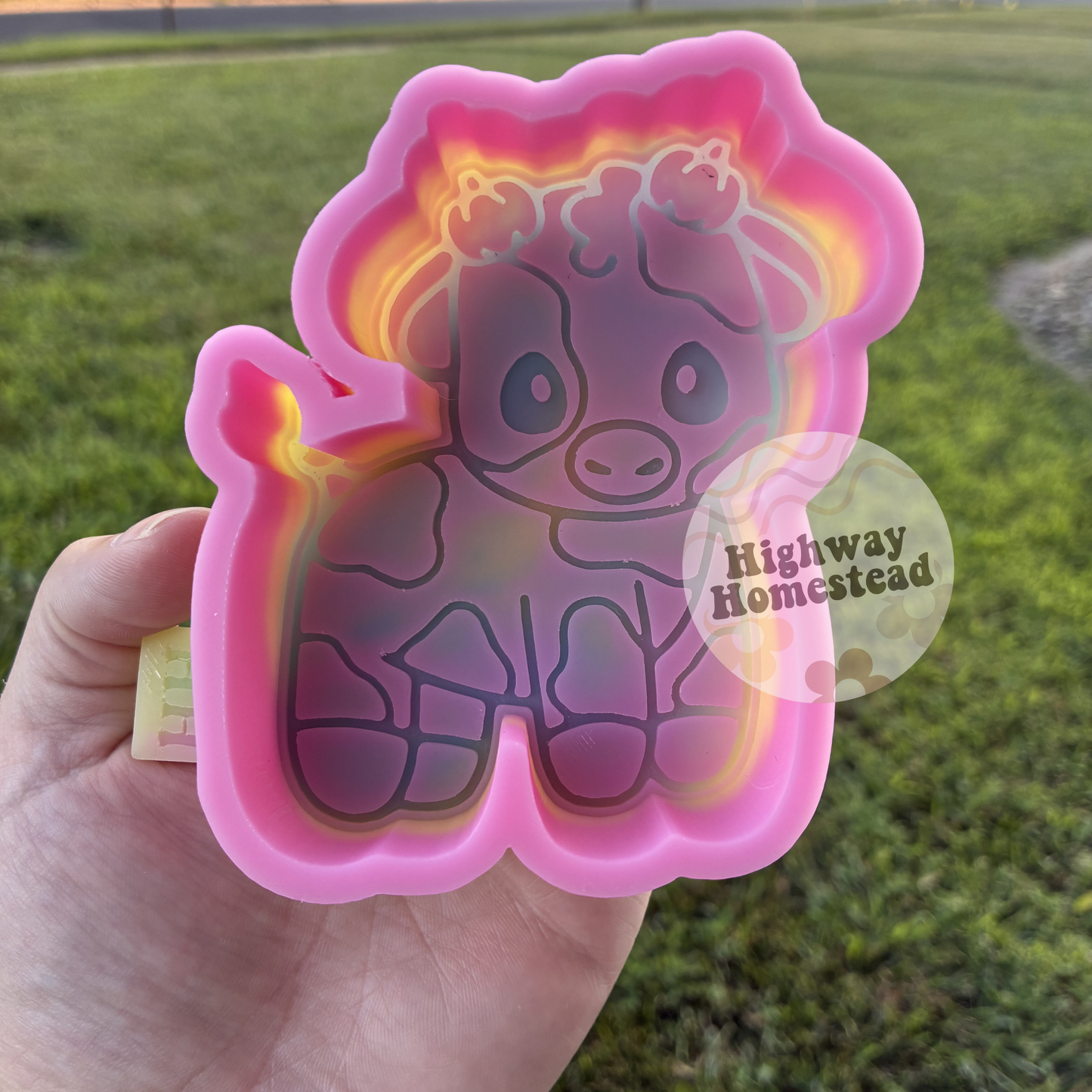 Pumpkin Cow 1 Freshie Mold
