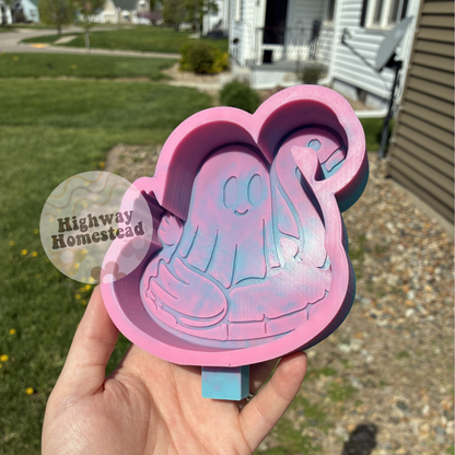Ghost on a Floatie Freshie Mold