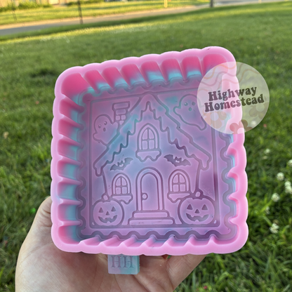Spooky Haunted House Stamp Freshie Mold
