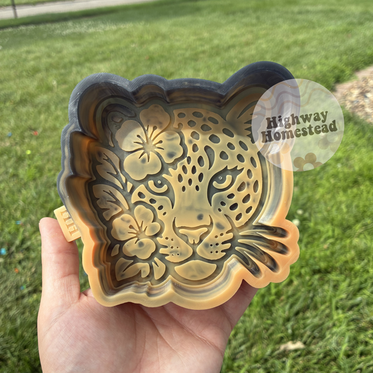 Floral Leopard Freshie Mold