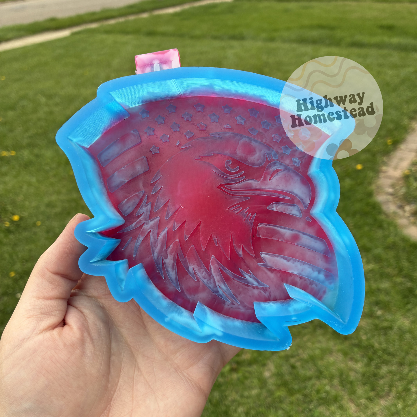 Eagle with Flag Freshie Mold