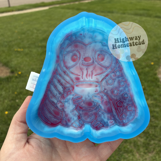 Sloth with American Flag Freshie Mold