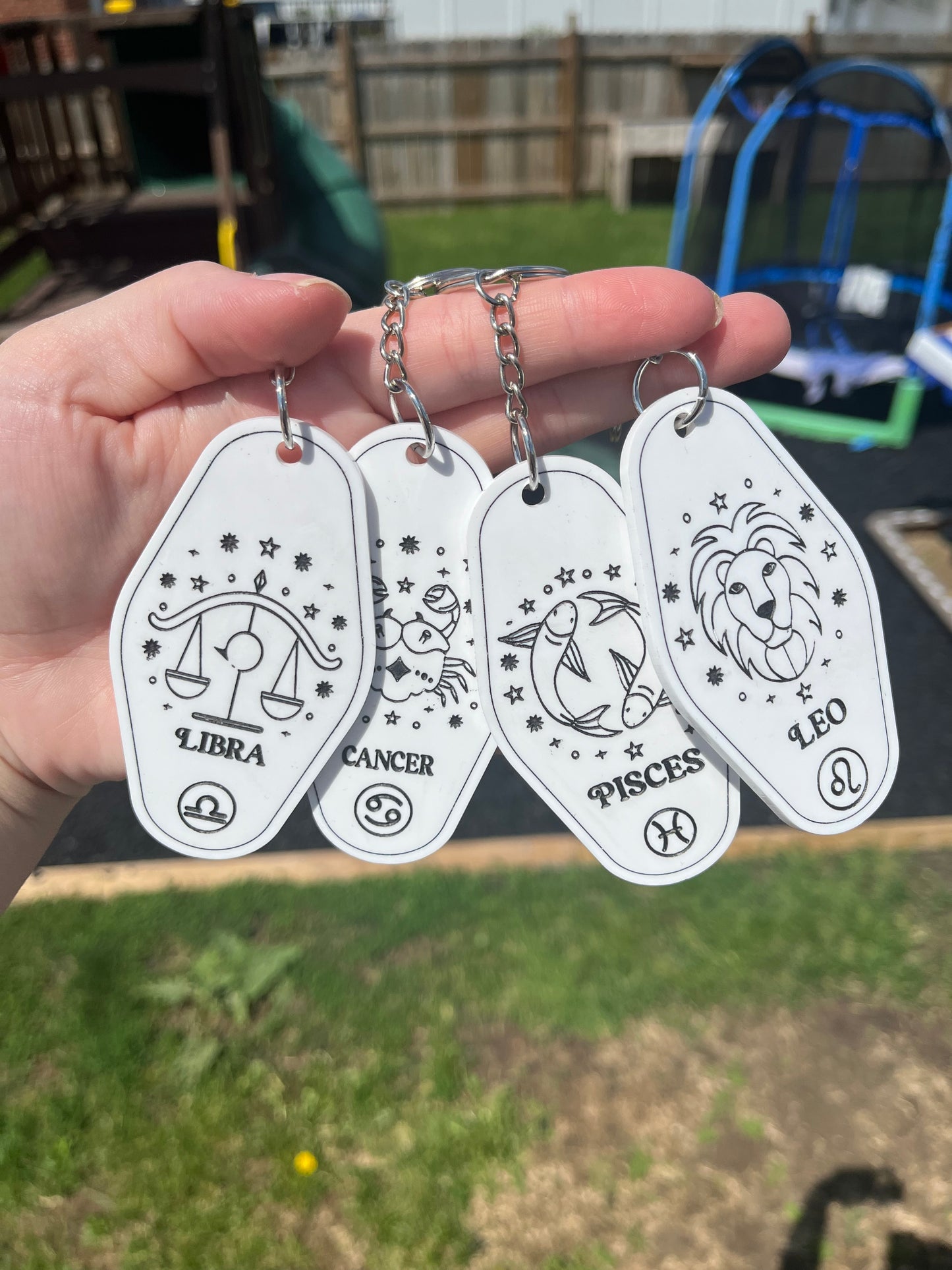 Zodiac Motel Keychains