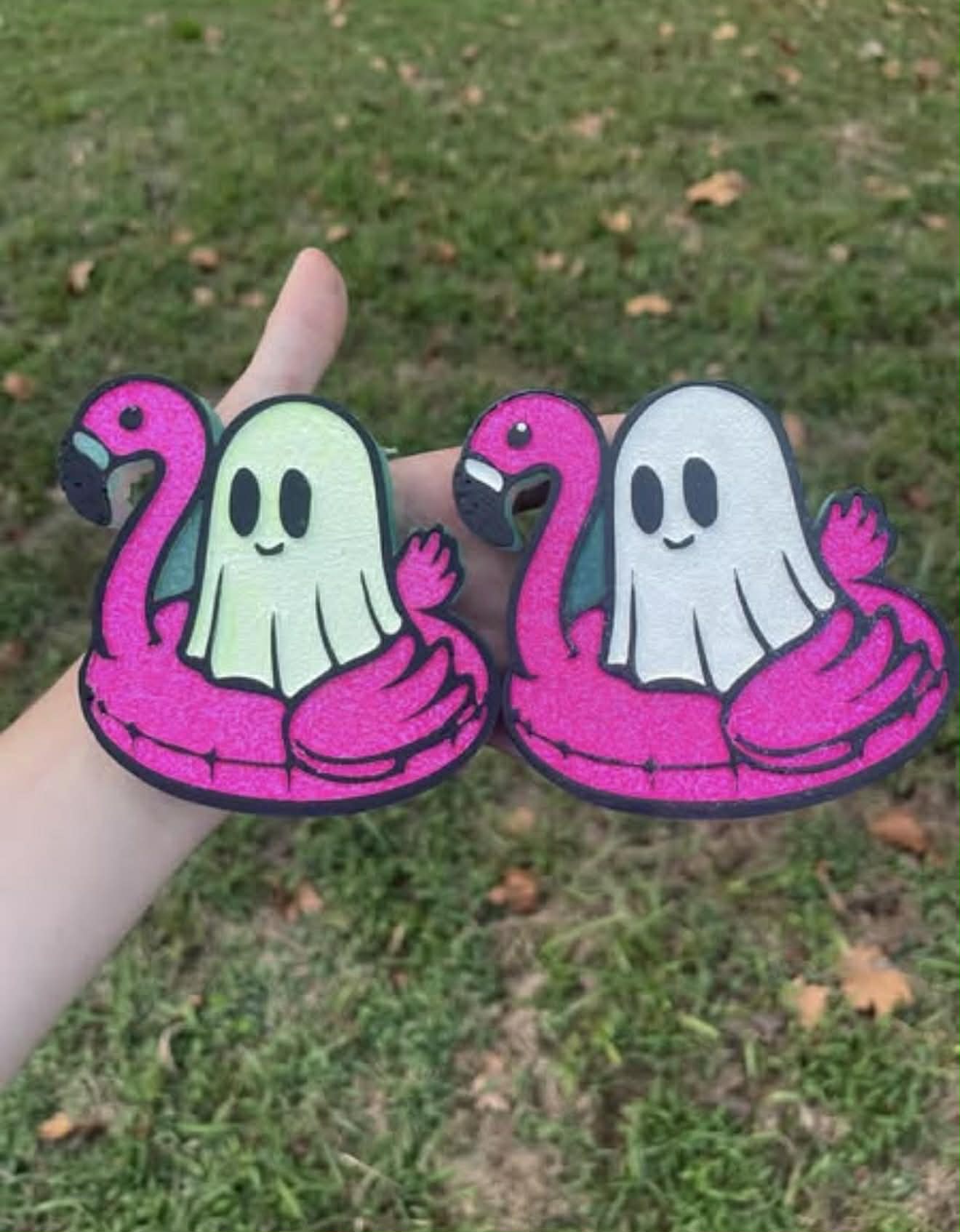 Ghost on a Floatie Freshie Mold