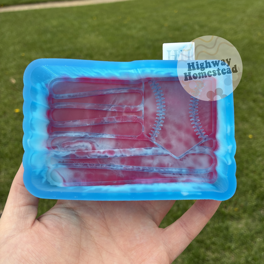 Flag Baseball Bats Freshie Mold