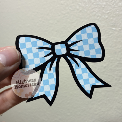 Mama Bow Checkered - Cardstock