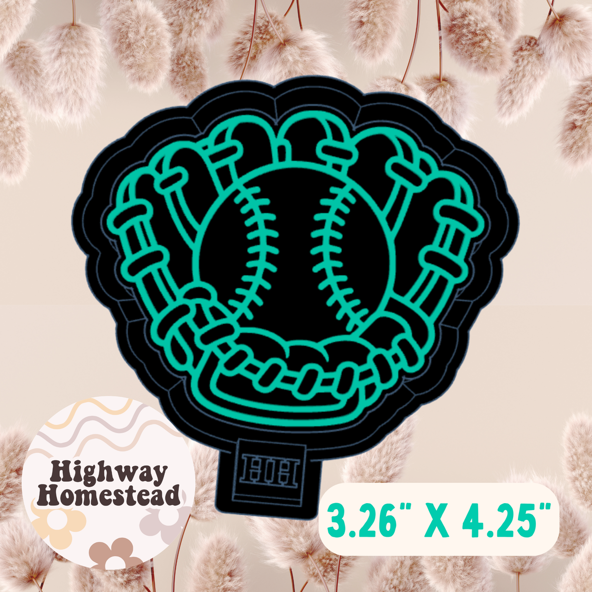 Baseball Glove Freshie Mold