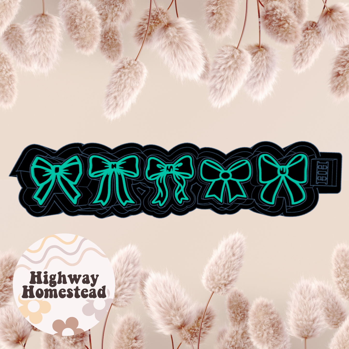 Bow Charms Freshie Mold