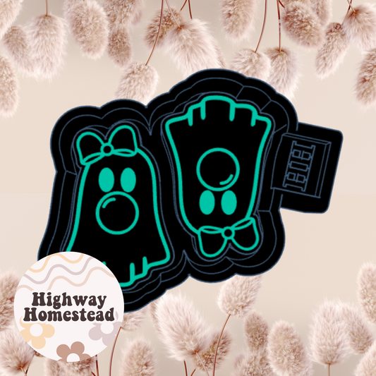 Bubblegum Ghost Vent Clips Freshie Mold