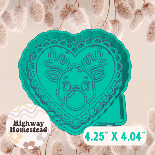 Bubblegum Reindeer Freshie Mold