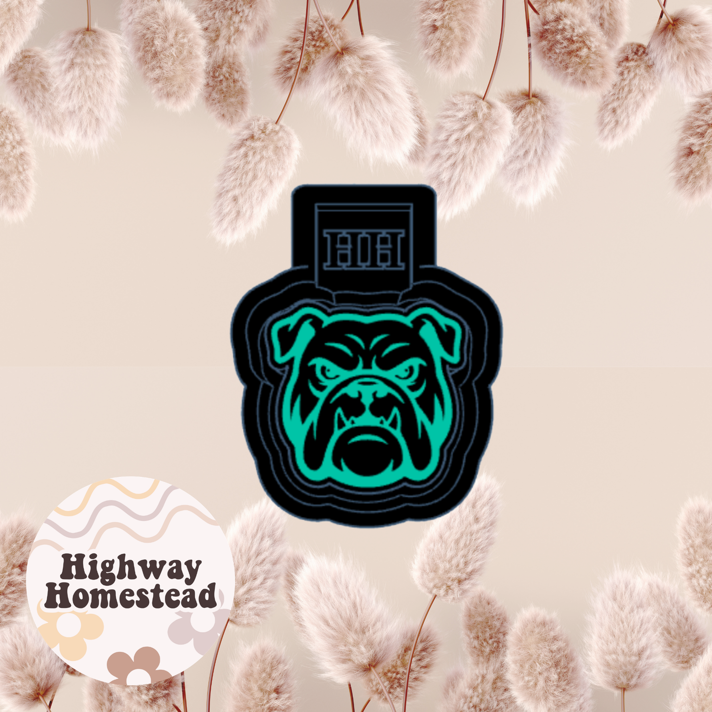Bulldog Charm Freshie Mold