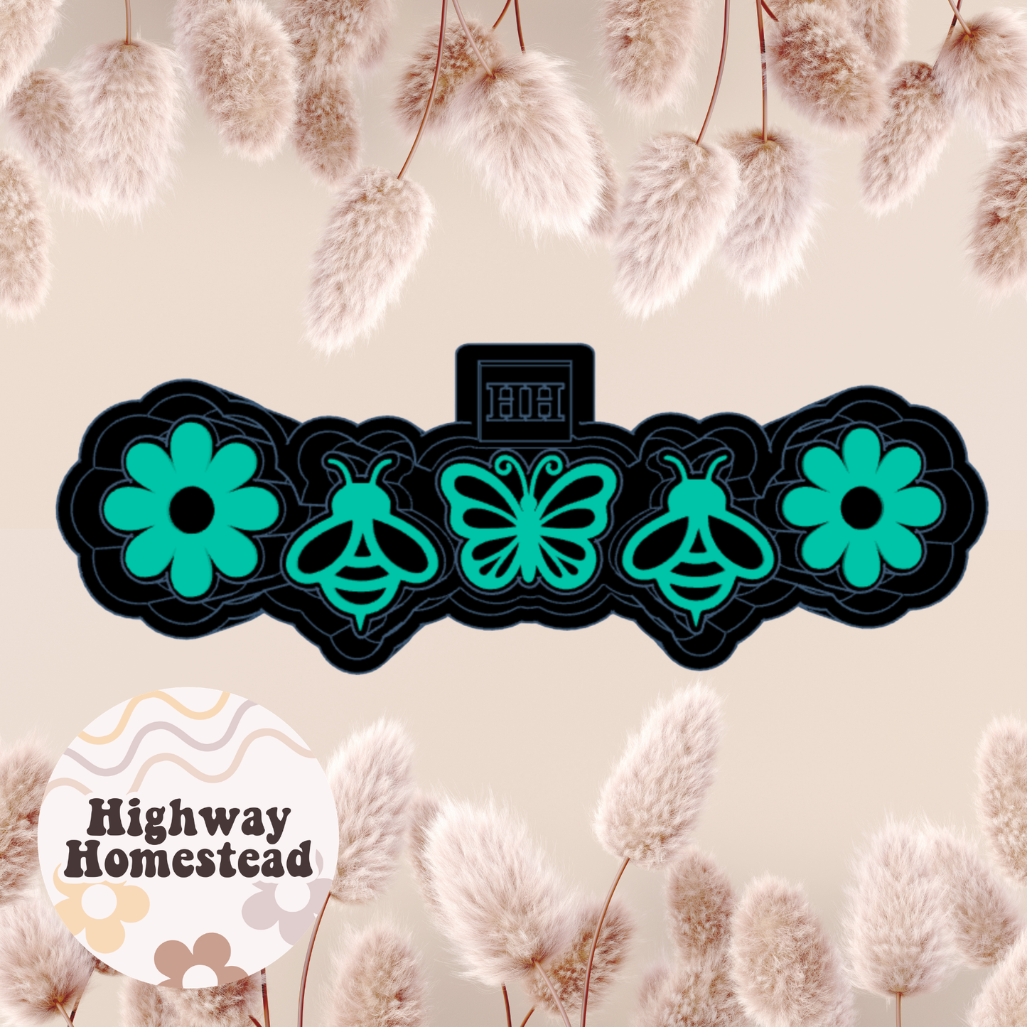 Butterfly, Bees and Flowers Charm Freshie Mold